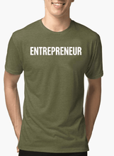 Load image into Gallery viewer, Entrepreneur Half Sleeves Melange T-shirt